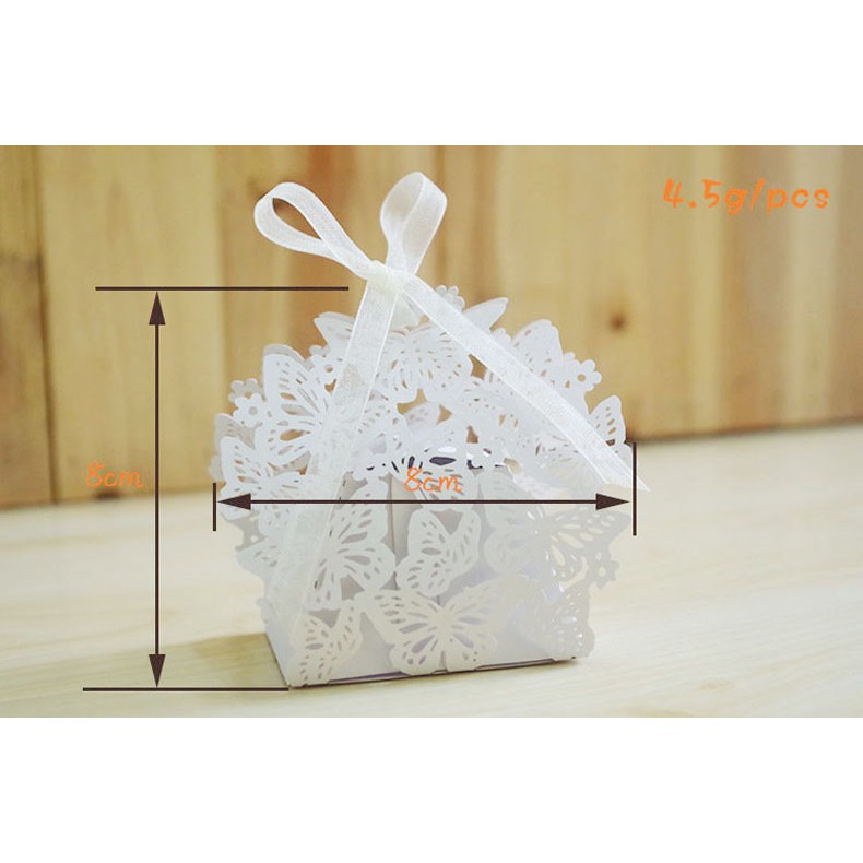 HN12 Hộp giấy cắt hình đàn bướm 8*4*7.5cm | BigBuy360 - bigbuy360.vn
