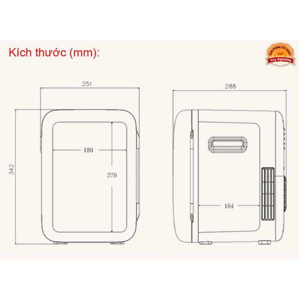 Tủ lạnh mini KEMIN Cao cấp (Dùng cả trên oto xe hơi và trong nhà) - Loại 10L