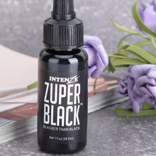 Mực xăm INTENZE Zuper Black 30ml / 1oz ( hàng có sẵn )
