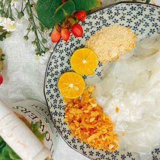 Bánh tráng Phơi sương / Dẻo sợi muối nhuyễn + topping