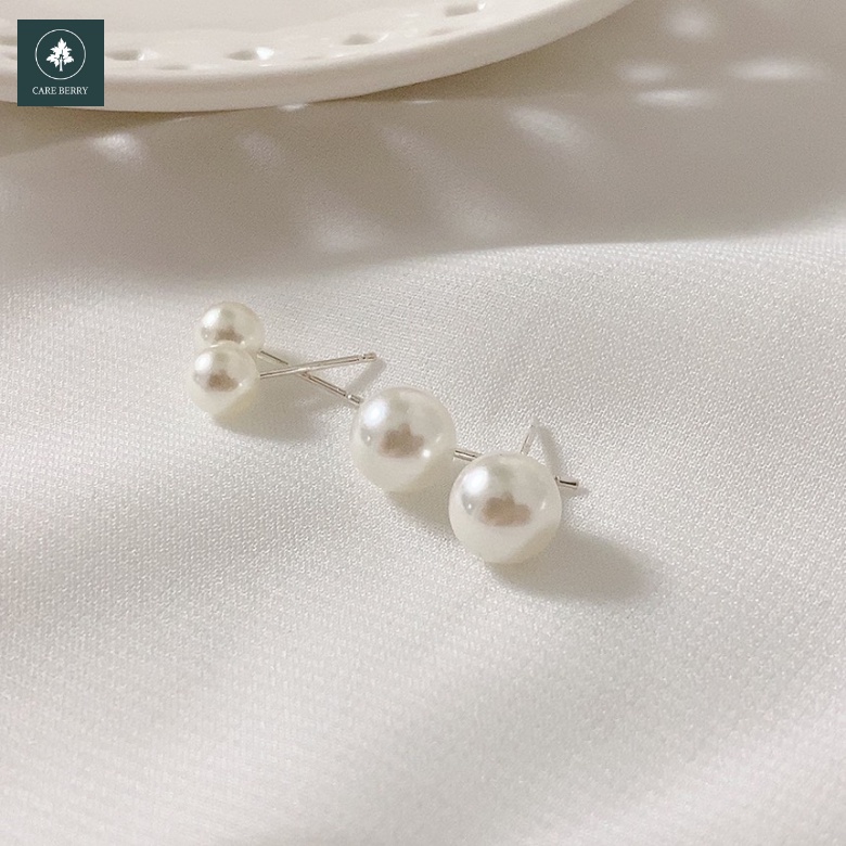 Khuyên tai bạc nữ, Khuyên tai ngọc trai nhân tạo gắn bạc 925