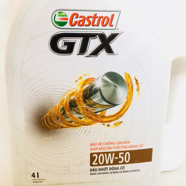 NHỚT CASTROL GTX 20w-50 4 lít