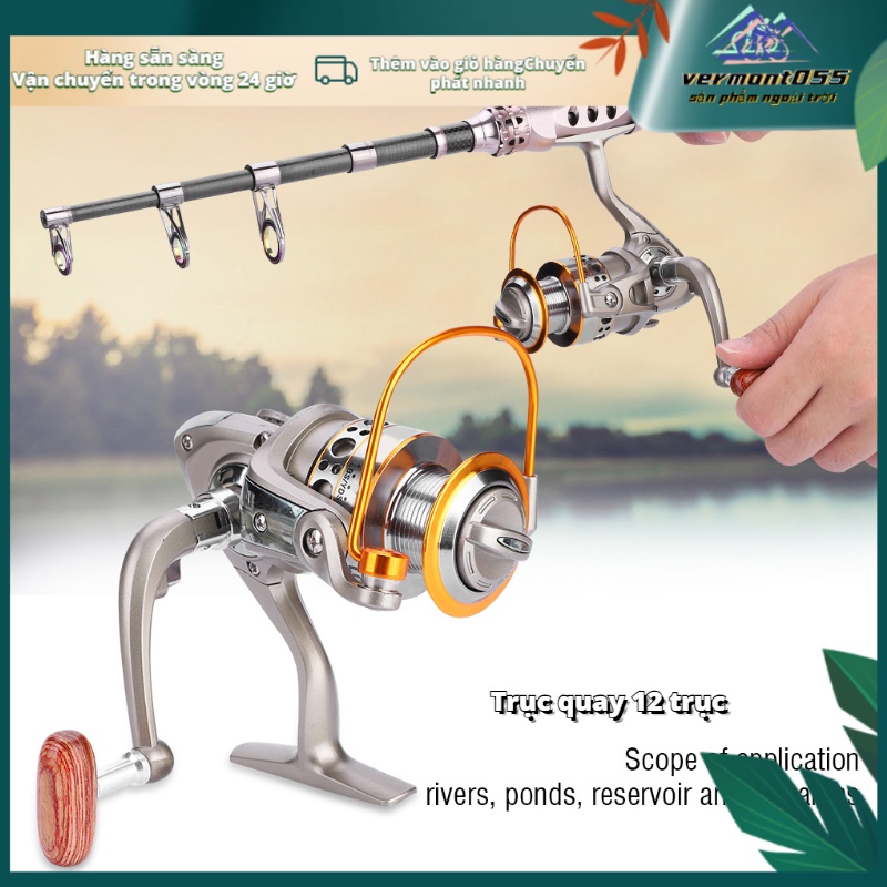 Có thể bán buônLC 1000-7000 12BB 5.5: 1 Cuộn câu có thể gập lại Cánh tay điều khiển phía sau Kéo Spool Cá Bánh xe quay Hàng giao ngayVermont055