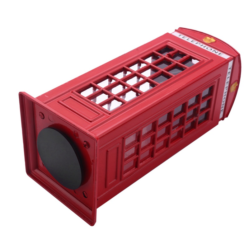 Ống Heo Tiết Kiệm Tiền Xu Điện Thoại Bằng Kim Loại 140X60X60Mm