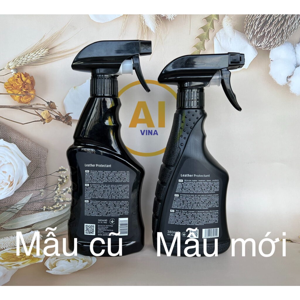 Chai Xịt Vệ Sinh Và Bảo Vệ Nội Thất Ô Tô, Ghế Da - Senfineco Leather Protectant 9955 [380ML]