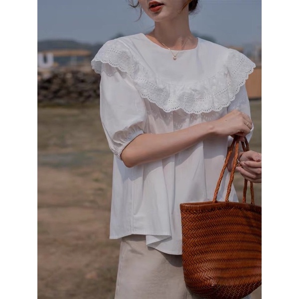 Áo baby bèo ren phong cách hàn quốc by