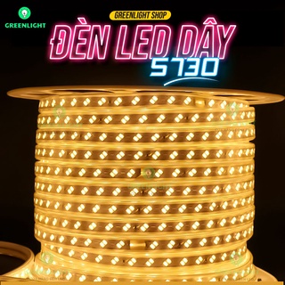 Dây LED 5730 220V GreenLight trang trí ngoài trời, hắt sáng tạo điểm nhấn cho nội thất, hắt trần thạch cao
