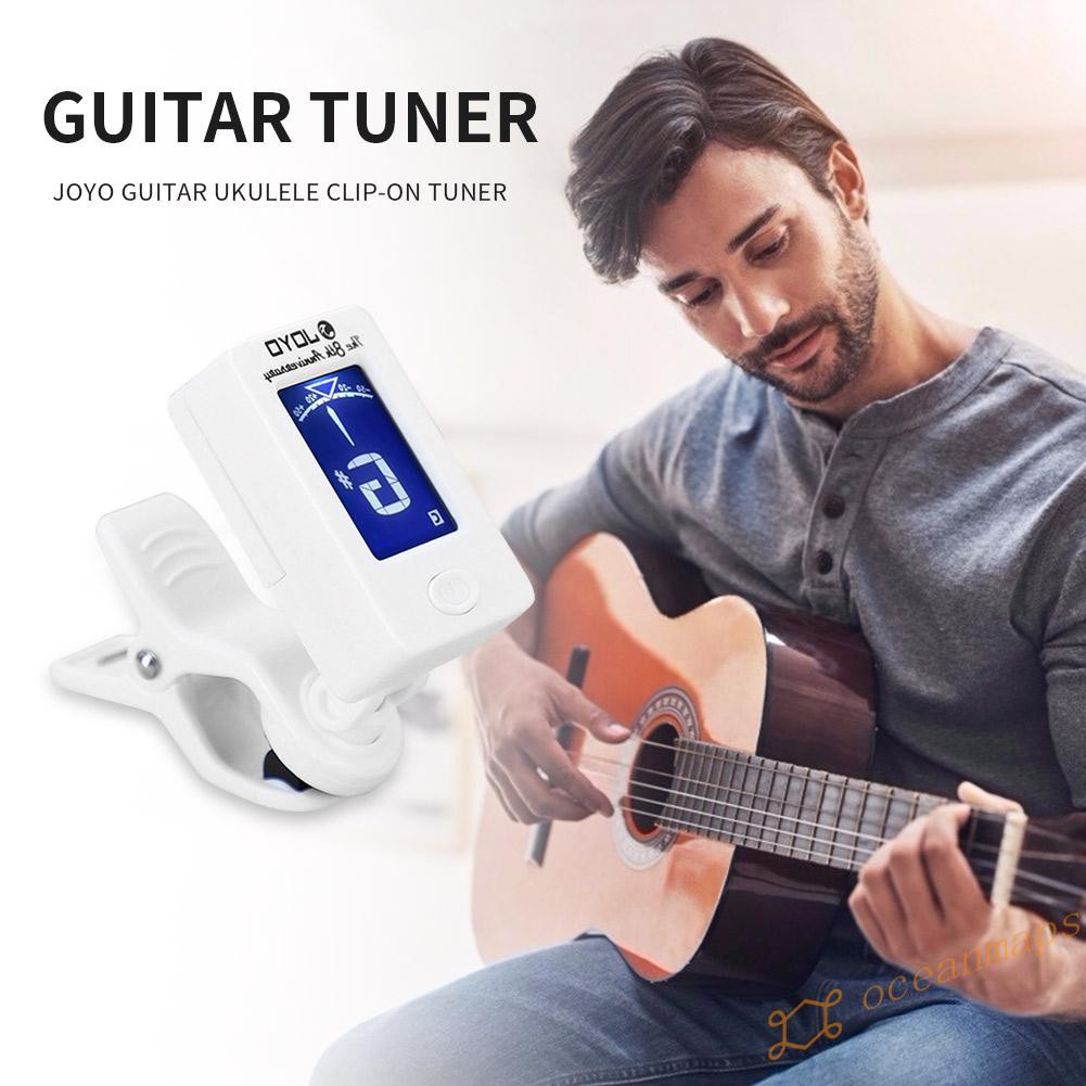 【Popular】JOYO JT-01 Folk Guitar Ukulele Clip-on Tuner Violin Electronic Tuning Tuner