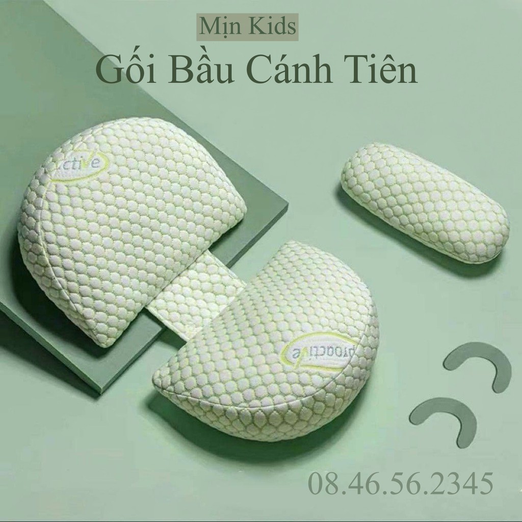 Gối Bầu Cánh Tiên Cao Cấp Kèm Gối Nhỏ Mịn Kids