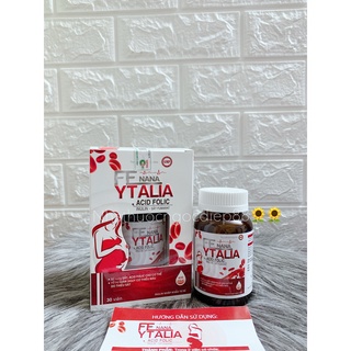 Fe Nana Ytalia bổ sung sắt và acid folic, giảm thiếu máu do thiếu sắt, hỗ trợ quá trình tạo máu