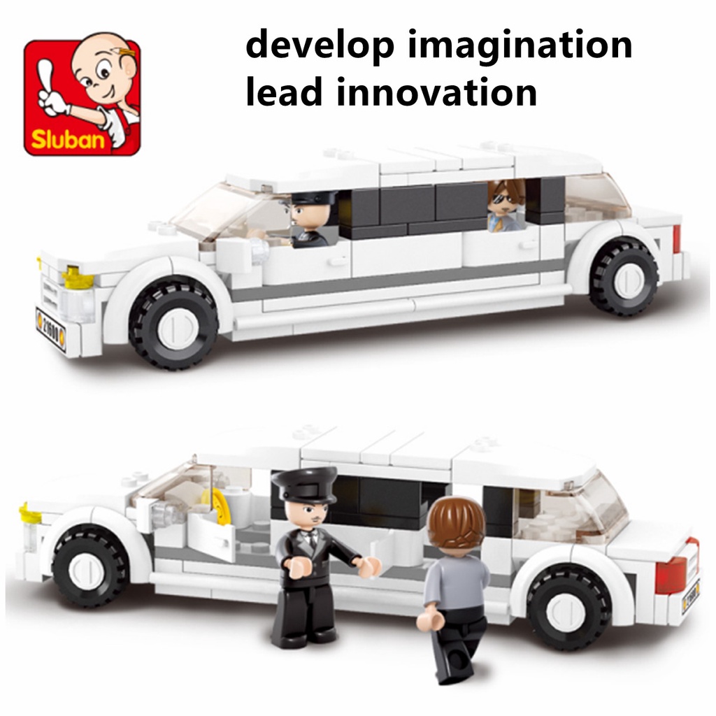 Bộ đồ chơi mô hình Sluban hình xe limousine B0323 135 mảnh dành cho trẻ em