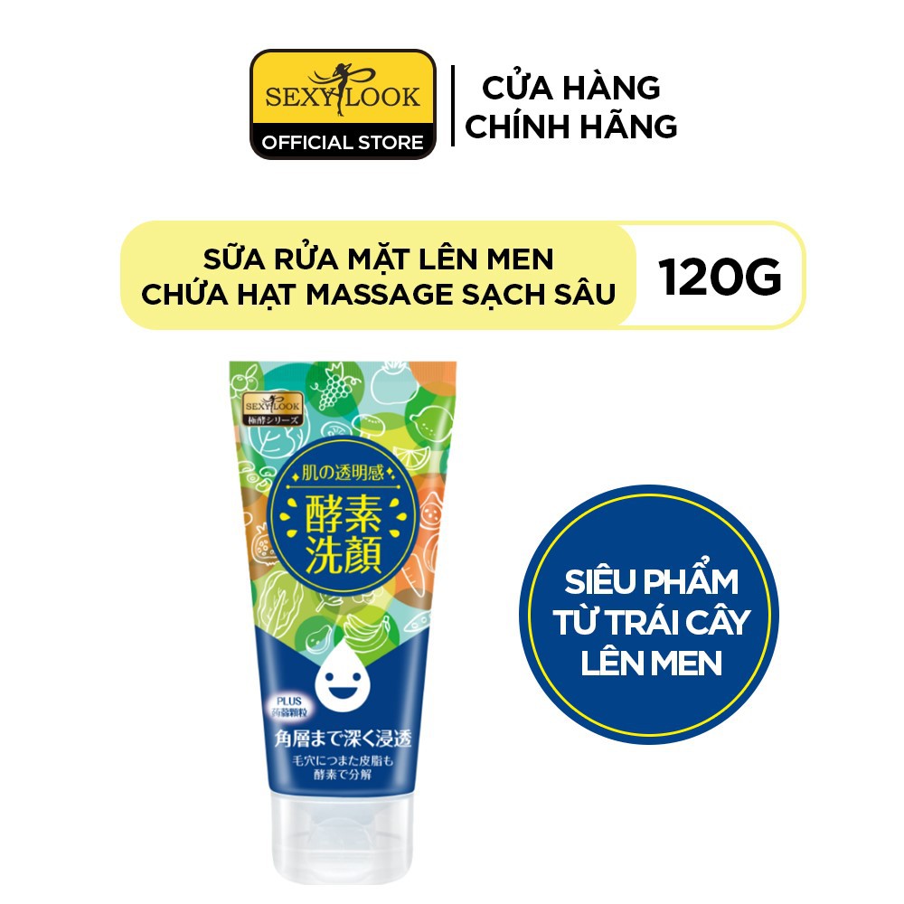 Sữa Rửa Mặt Lên Men SEXYLOOK Có Hạt Massage Làm Sạch Sâu 120g | BigBuy360 - bigbuy360.vn