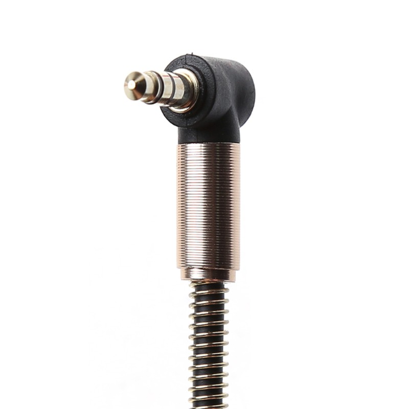 3.5MM Jack 90 Degree Right Angle Male To Female Audio Stereo Aux Cable Cord 1M