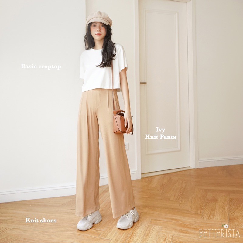 Ivy Knit Pants - quần thun dáng rộng