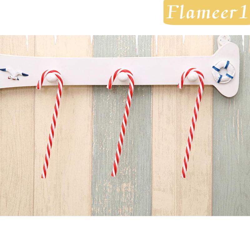[Flameameer1] Cây Kẹo Giáng Sinh Bằng Nhựa Màu Đỏ