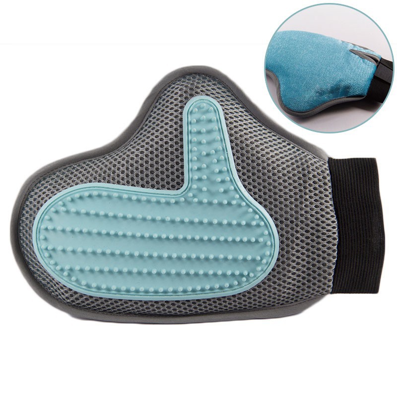 Găng tay chải lông mát xa, đi tắm cho thú cưng