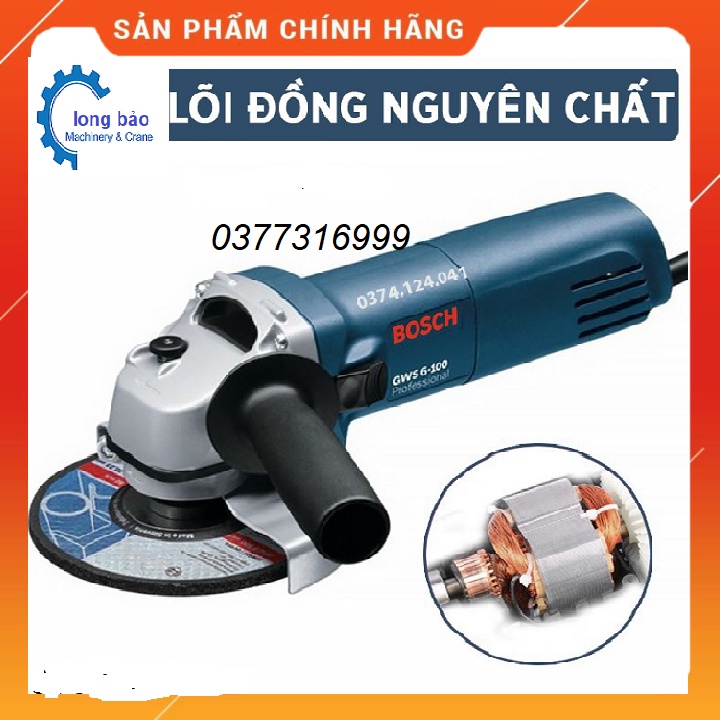 Máy mài , máy cắt cầm tay BOSCH GWS 6-100 lõi đồng 670W - Máy cắt sắt bosch