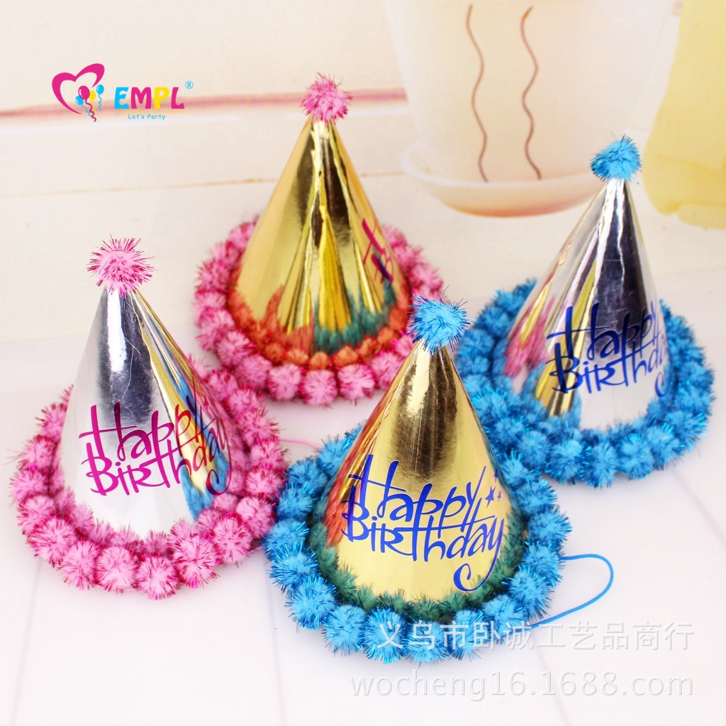 Nón Vành 20cm Phối Bóng Lông Thời Trang Cho Nữ
