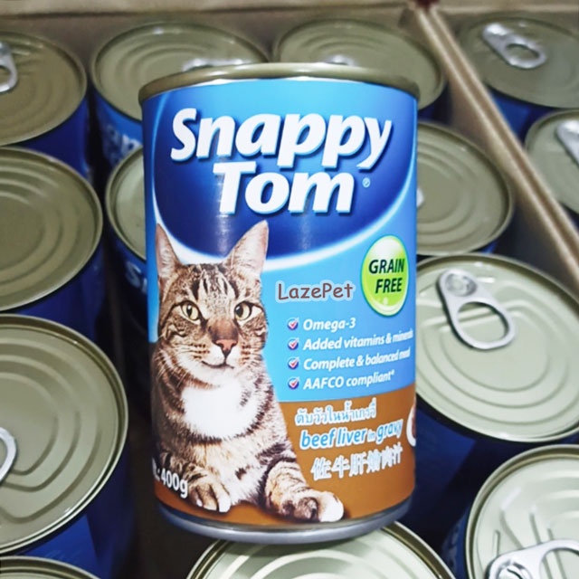 Pate Snappy Tom cho mèo lớn Lon 400g ⚡️Ship Hỏa Tốc Nhận Ngay tại Hà Nội