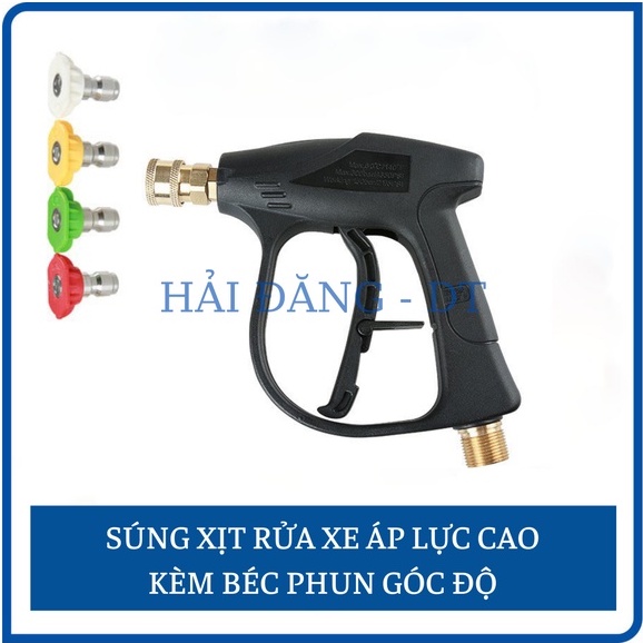 Súng rửa xe áp lực cao, Súng gắn bình phun bọt tuyết gắn đầu béc phun góc độ