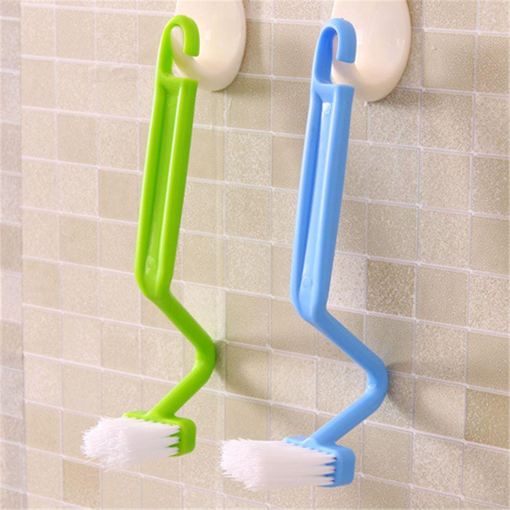 ZAIJIE24 Set 2 Bàn Chải Vệ Sinh Toilet Bằng Nhựa Tiện Dụng