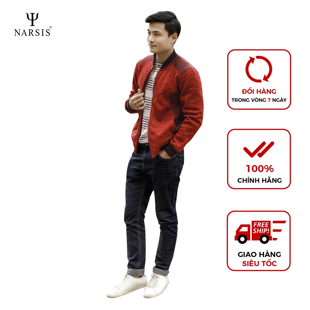 Áo khoác nam bomber Narsis D7098 thời trang