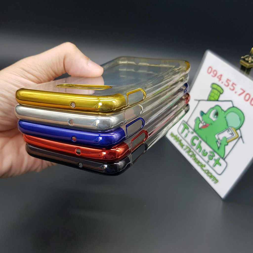 [Ảnh Thật] Ốp lưng Samsung S10e Dẻo Trong Suốt Viền Xi Màu