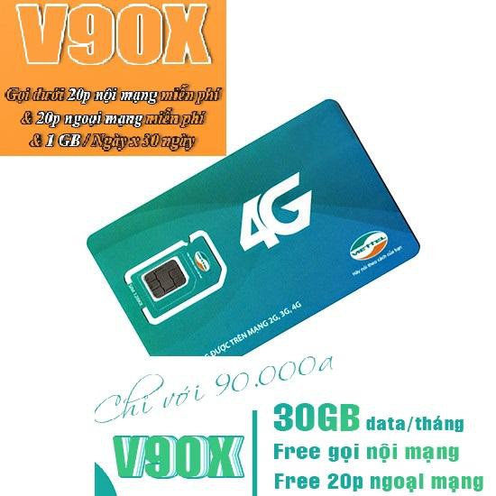 sim 4g data bao la gói cước trải nghiệm mới - v90x lướt web 30gb đột phásim 4g viettel hơn cả tốc độ