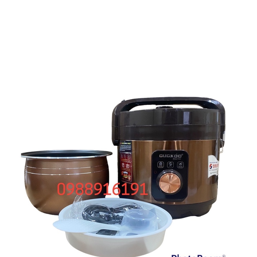 Nồi Cơm Điện 2 Chế Độ Nấu Cơm, Nấu Cháo. Dung Tích 2L CUCKOO GK-507,Lòng Nồi Siêu Dày, Bảo Hành 12 Tháng, Tặng Kèm Vỉ Hấ