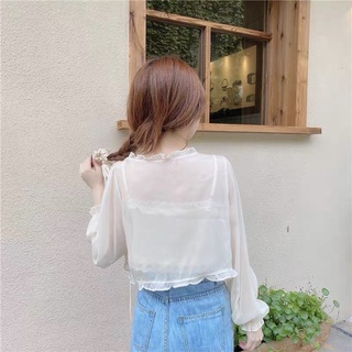 áo khoác tơ voan mỏng điệu đà (81003#)