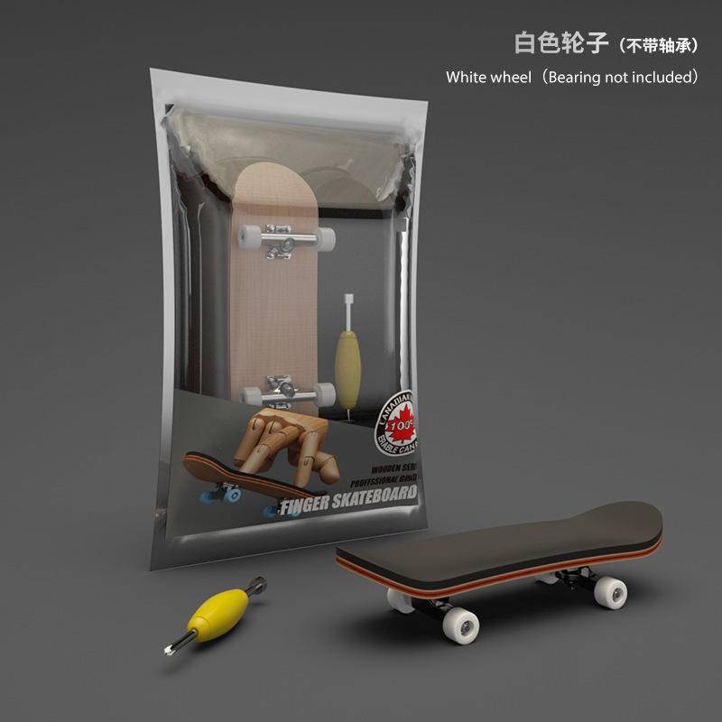 Bánh Xe Ván Trượt Năm Lớp Bằng PU Chống Trượt Chuyên Nghiệp Mini Finger Skateboard Fingerboards