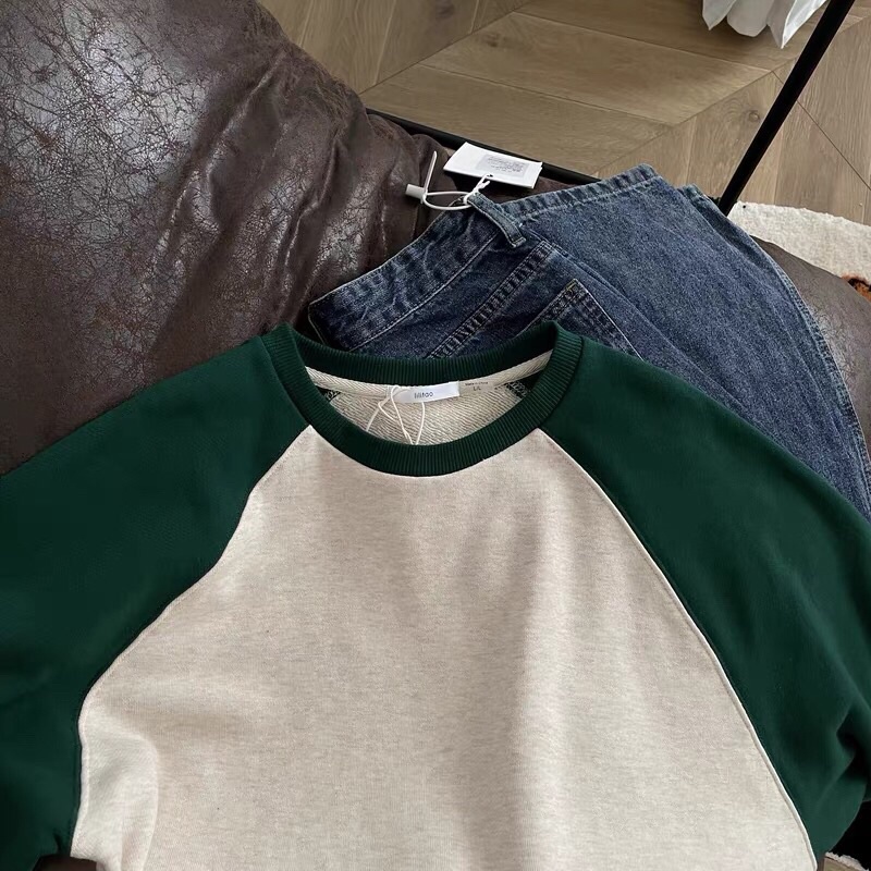 Áo Thun Dài Tay Nỉ Da Cá