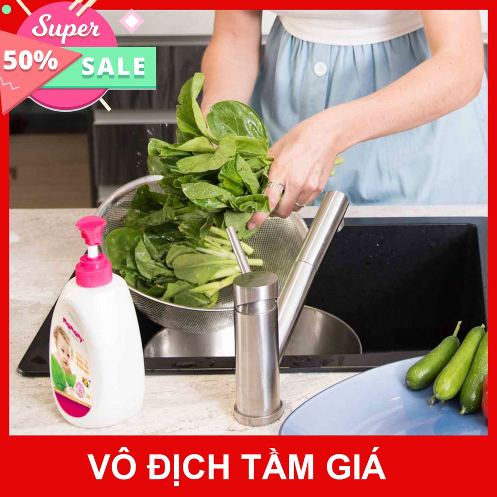 Combo 3 Túi bổ sung Nước rửa bình sữa &amp; rau quả Mamamy 600ml/túi