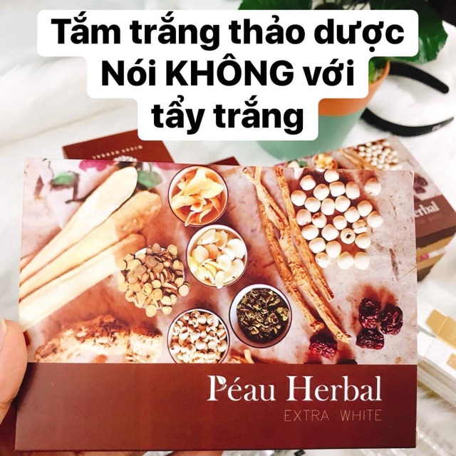 TẮM TRẮNG THẢO DƯỢC PÉAU HERBAL Ủ LẠNH