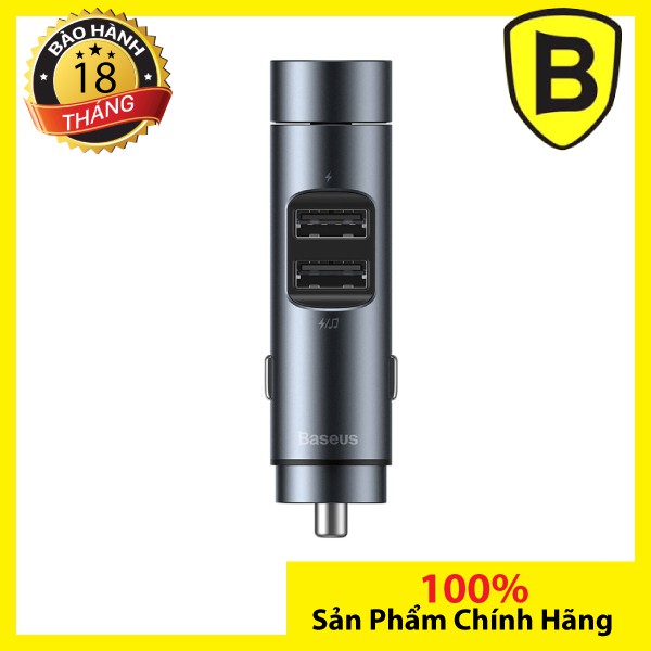 Tẩu sạc trên xe hơi Baseus BS-01 Dual USB Bluetooth không dây Máy nghe nhạc MP3 không dây
