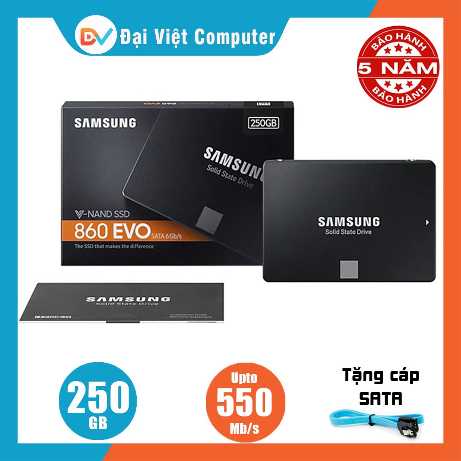 Ổ cứng SSD samsung 2TB 1TB 500GB 250GB 860 Evo SATA III 2.5 inch