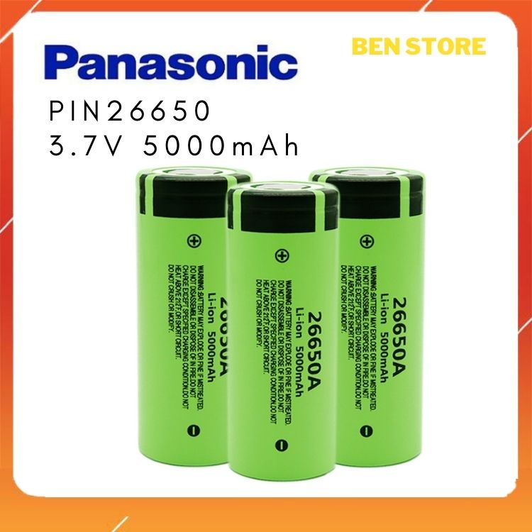 Pin Sạc 26650 Panasonic 5000mAh