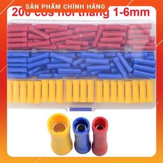 Cos nối thẳng bọc nhựa 1-6mm hộp 200c