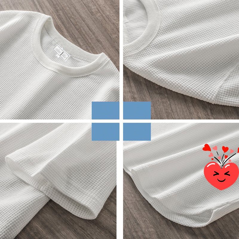 Áo thun nam from rộng unisex chất vải dệt lỗ tổ ong cao cấp thoáng mát