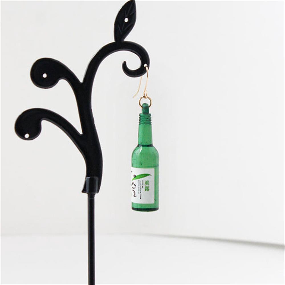 1Pair Creative Party Korean Fashion Drop Dangle Wine Bottle Earrings