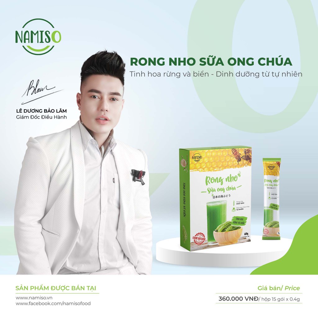 RONG NHO TÁCH NƯỚC LÊ DƯƠNG BẢO LÂM ( CHÍNH HÃNG 100%) -1 GÓI DÙNG THỬ