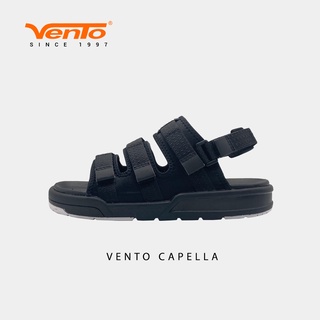 Giày Sandal Nam Nữ Vento Chính Hãng SD1001 Ba Quai Ngang Màu Đen Trắng