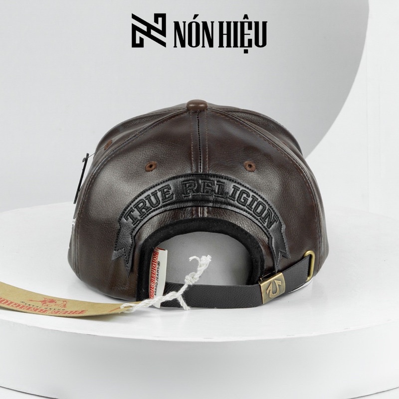 Nón Ông địa Snapback Da MADE IN USA Full Tem Mark hãng