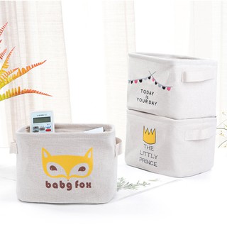 Giỏ vải đựng đồ đa năng, giỏ vải canvas đựng đồ cá nhân tiện dụng dày dặn 20*16cm