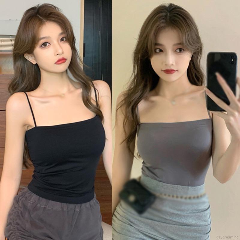 Áo tank top hai dây có mút độn 5 màu sắc