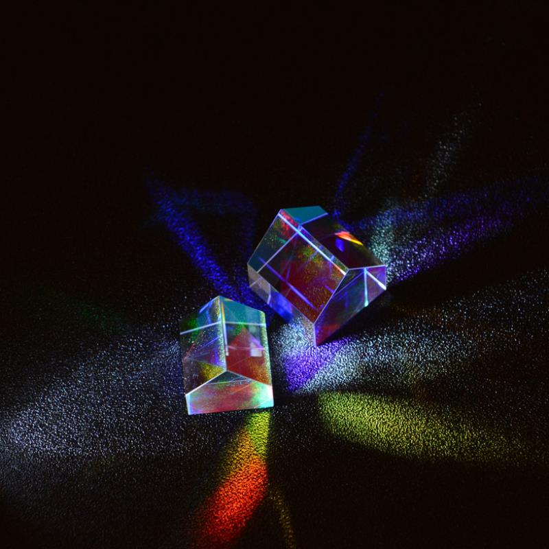 Khối lập phương Rubik tinh thể lăng kính Sáng tạo quà tặng trang trí sinh nhật lễ hội qixi