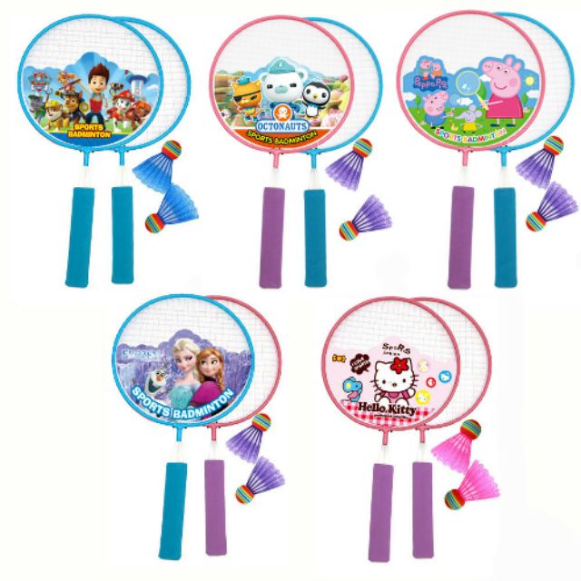 Bộ vợt đánh cầu lông 2 trong 1 tiện lợi phù hợp cho bé trai và bé gái + Tặng kèm 2 quả cầu