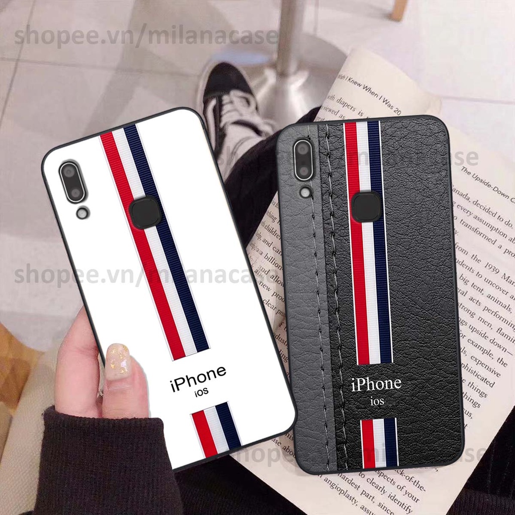 Ốp Vivo Y91 / Y91c / Y93 / Y95 in giả da phong cách thể thao, cá tính, thời trang