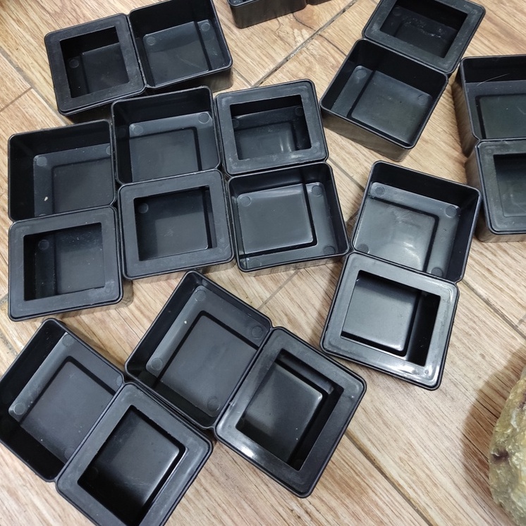 Chén 2 ngăn đựng thức ăn, canxi ,nước uống cho bò sát màu đen