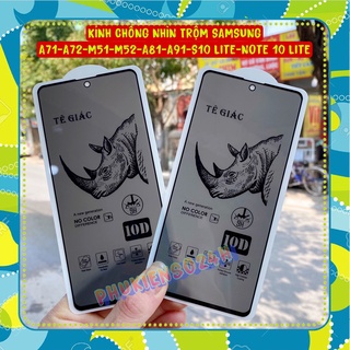 Kính Cường Lực Chống Nhìn Trộm Xịn Samsung S21 Fe S23 Fe A51 A52s A53 A54 S20 Fe A71 A72 A73 M51 M52 M53 M54 NOTE 10LITE
